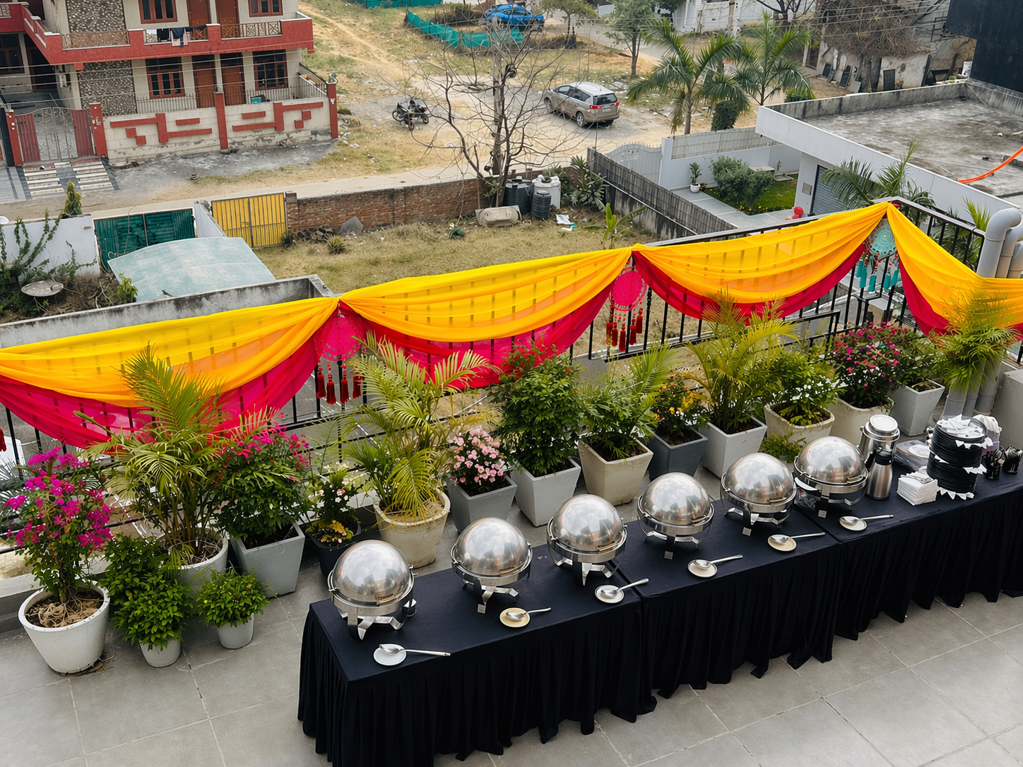 Event Dining on Rooftop